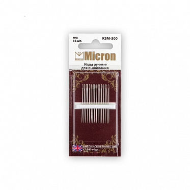 Иглы Micron для шитья ручные для вышивания (уп.16 шт) 47-500КSМ купить в Ростове-на-Дону