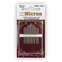 Иглы Micron для шитья ручные набор для вышивания (уп.16 шт) 47-1052КSМ купить в Ростове-на-Дону