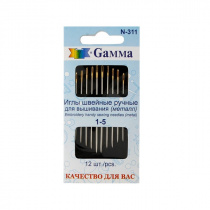 Иглы Gamma для шитья ручные для вышивания (уп.12 шт) 47-311N купить в Ростове-на-Дону