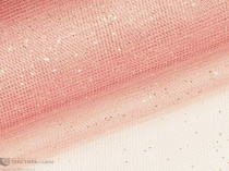 Ткань Фатин Ш-300 см "искорка" перлам.-розовый 5300-817 купить в Ростове-на-Дону