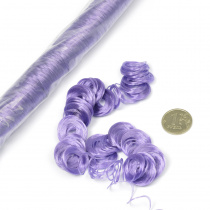Волосы для кукол кудряшки длина  180см  цв. фиолетовый купить в Ростове-на-Дону