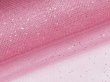 Ткань Фатин Ш-150 "искорка"розовый м3002-817 купить в Ростове-на-Дону