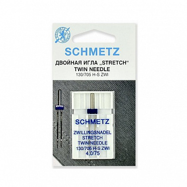 Иглы двойные стрейч для БШМ Schmetz №75/4 1 шт м6-6940FB2SM купить в Ростове-на-Дону