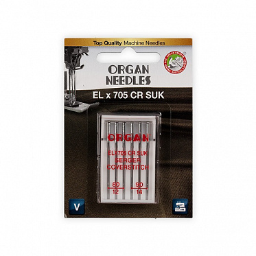 Иглы для трикотажа и стрейч распошив. БШМ ORGAN ЕLх705 №80-90 (уп.6 шт) 47-8090ЕL купить в Ростове-на-Дону