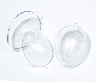 Яйцо пластиковое прозрачное половинками арт.КК.BE112 D-11 см уп.2шт купить в Ростове-на-Дону