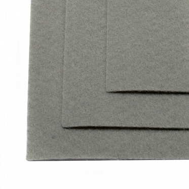 Фетр листовой жесткий IDEAL 2мм 20х30см арт.FLT-H2 уп.10 листов цв.648 св.серый купить в Ростове-на-Дону