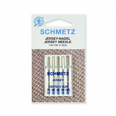 Иглы для джерси БШМ Schmetz №70,80(2),90,100 5 шт м6-2215FB2VL купить в Ростове-на-Дону