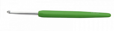 KNPR.30907 Knit Pro Крючок для вязания с эргономичной ручкой Waves 3,5мм, алюминий, серебристый/магн купить {в городе}