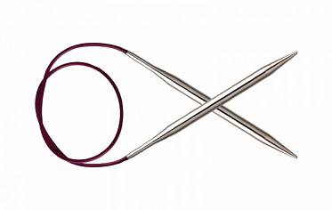 11320 Knit Pro Спицы круговые Nova Metal 3,5мм/60см, никелированная латунь, серебристый купить в Ростове-на-Дону