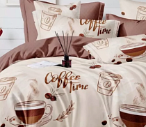 Ткань Поплин Ш-220 см "Coffee time" 112-1367А, м купить в Ростове-на-Дону